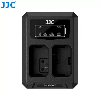 Cargador dual USB-C JJC para Sony NP-FW50 (DCH-FW50TC)