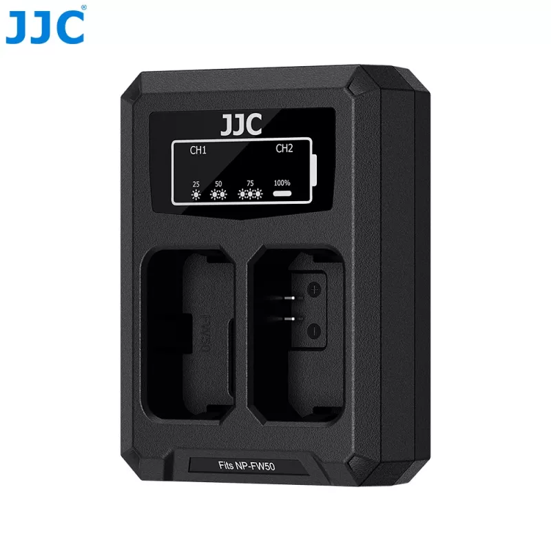 Cargador dual USB-C JJC para Sony NP-FW50 (DCH-FW50TC)
