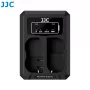 Cargador dual USB JJC para 2x baterías Nikon EN-EL15 EN-EL15a EN-EL15b EN-EL15c