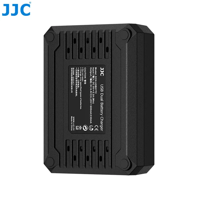 Cargador dual USB JJC para 2x baterías Nikon EN-EL15 EN-EL15a EN-EL15b EN-EL15c