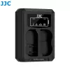 Cargador dual USB JJC para 2x baterías Nikon EN-EL15 EN-EL15a EN-EL15b EN-EL15c