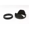 Parasol de rosca metálico JJC de 52mm para objetivo de cámara - ventilado, negro mate
