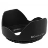 Parasol de rosca JJC de 77mm para objetivo de cámara - negro