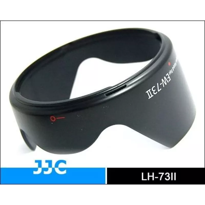 Parasol JJC para Canon EW-73II, forma de tulipán, negro, plástico ABS de alta resistencia al impacto