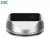 Set de parasol y tapa de objetivo JJC para Fujifilm Fujinon XF 23mm F2.8 R WR y XF 27mm F2.8 R WR - plateado (LH-JXF23F28)