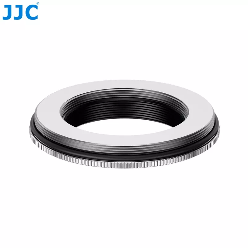 Set de parasol y tapa de objetivo JJC para Fujifilm Fujinon XF 23mm F2.8 R WR y XF 27mm F2.8 R WR - plateado (LH-JXF23F28)