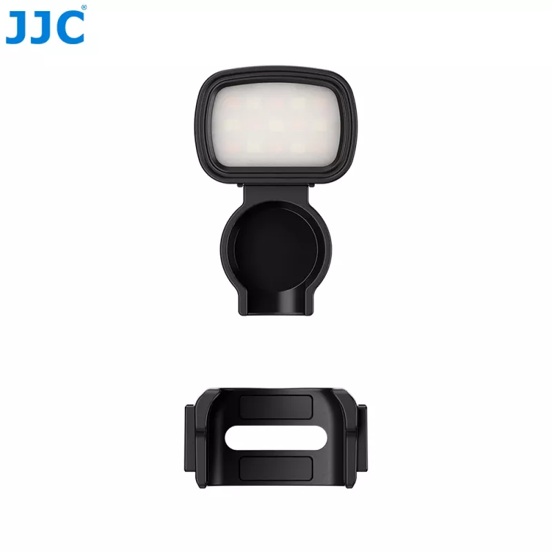 Luz de relleno LED magnética mini JJC para DJI Osmo Pocket 3, CRI≥95, 15 LEDs, recargable por USB-C