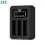 Cargador triple USB de baterías JJC para Ricoh DB-120 (3 ranuras) - DCH-DB120TC