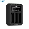 Cargador triple USB de baterías JJC para Ricoh DB-120 (3 ranuras) - DCH-DB120TC