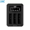Cargador triple USB de baterías JJC para Ricoh DB-120 (3 ranuras) - DCH-DB120TC