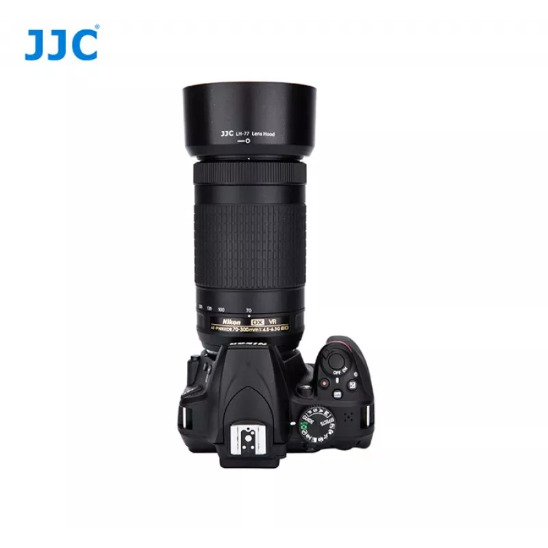 Parasol JJC para Nikon HB-77 compatible con AF-P DX NIKKOR 70-300mm f/4.5-6.3G ED VR
