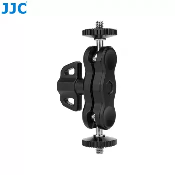 Soporte flexible de cuello de cisne Magic Arm JJC MFC-B con pinza para lámpara de monitor, 2 tornillos de 1/4 pulgadas, negro