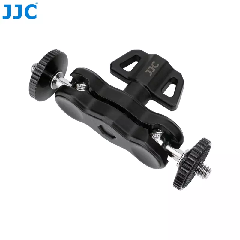 Soporte flexible de cuello de cisne Magic Arm JJC MFC-B con pinza para lámpara de monitor, 2 tornillos de 1/4 pulgadas, negro