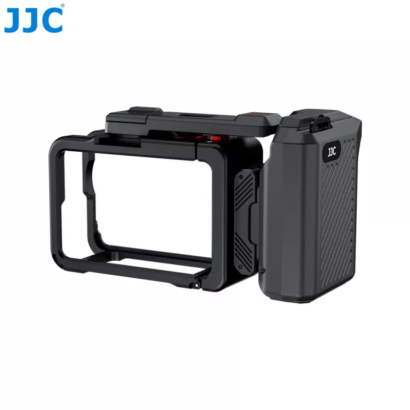 Empuñadura JJC SSK-OA6 + soporte de marco + adaptador de zapata en frío para DJI Osmo Action 6