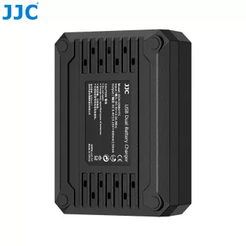 Cargador USB doble JJC para baterías Olympus BLS-1 BLS-5 BLS-50