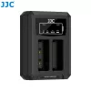 Cargador USB doble JJC para baterías Olympus BLS-1 BLS-5 BLS-50