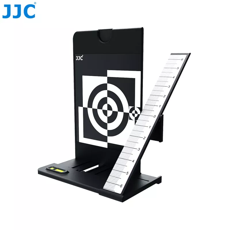 JJC tarjeta gris 2 en 1 + tabla de calibración de enfoque para ajuste de autofoco
