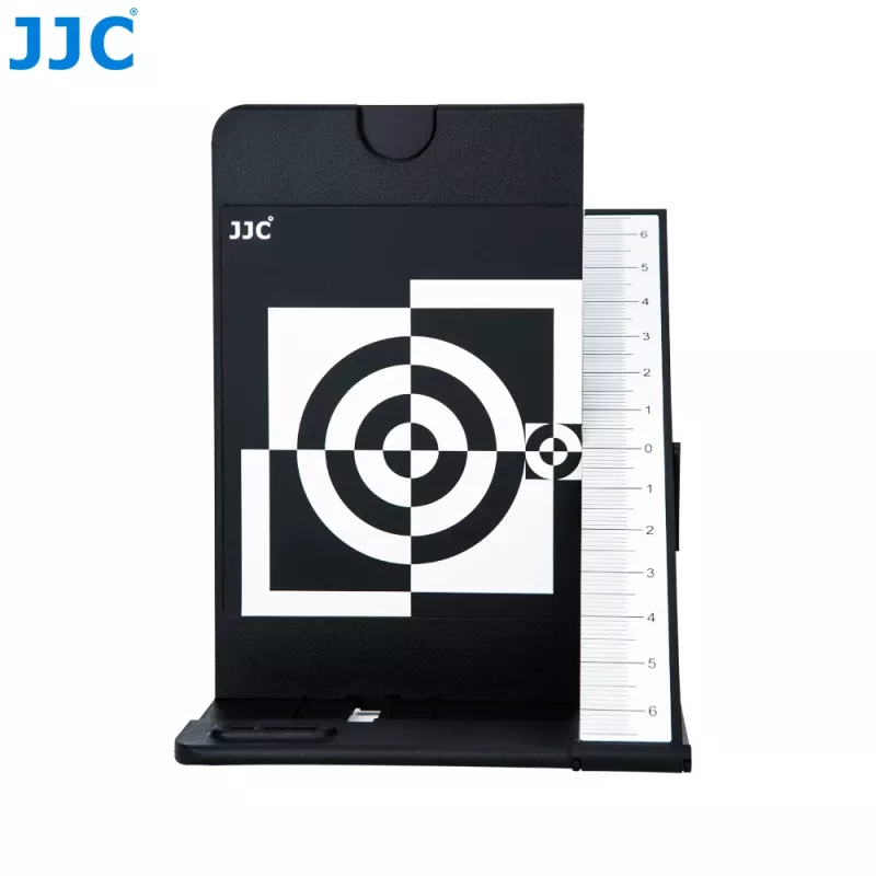 JJC tarjeta gris 2 en 1 + tabla de calibración de enfoque para ajuste de autofoco