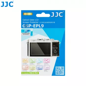 Protector de pantalla de cristal templado JJC para Olympus PEN E-PL9 / E-PL10 (LCD de 3,0 pulgadas)