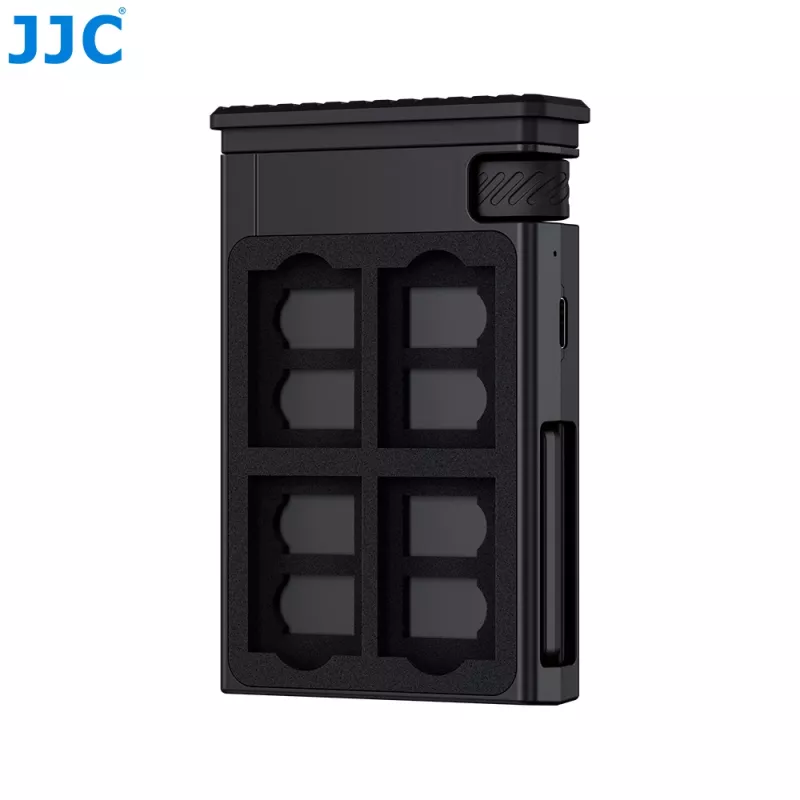 JJC MFCC-1 lector de tarjetas múltiple USB Type-C y MicroUSB 3.1 300 Mbps con funda protectora