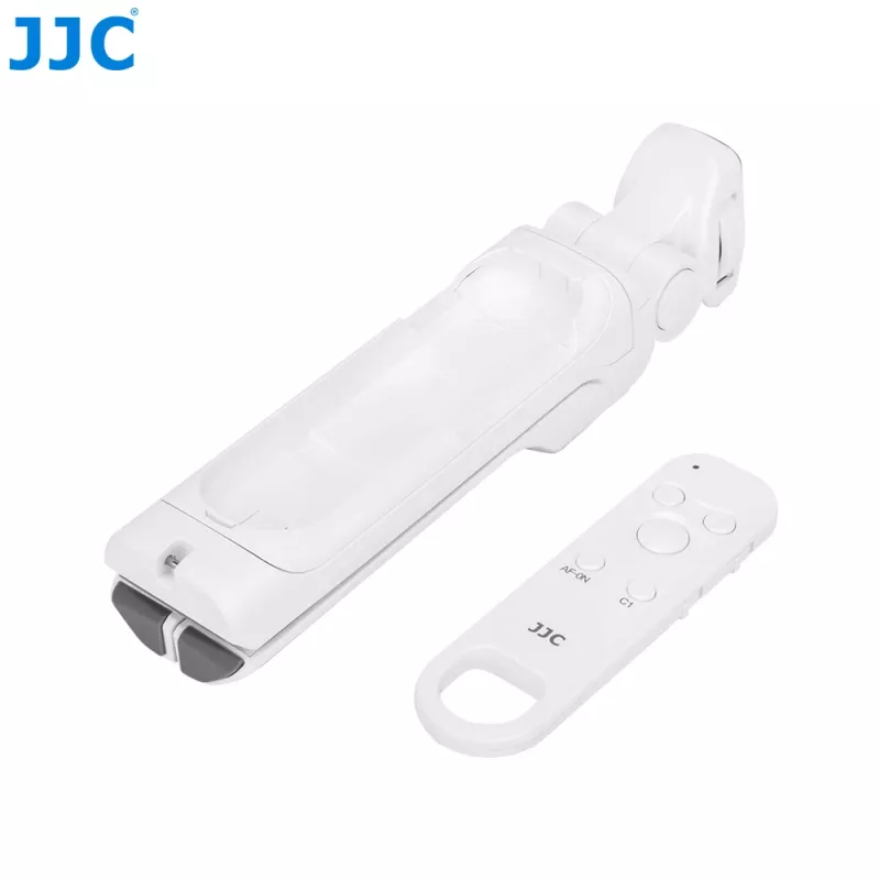 JJC TP-S1 empuñadura de disparo Bluetooth con mini trípode blanco, sustituto de Sony GP-VPT2BT