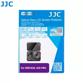 JJC set de protector de pantalla y objetivo de cristal templado para Insta360 Ace Pro (GSP-ACEPRO)
