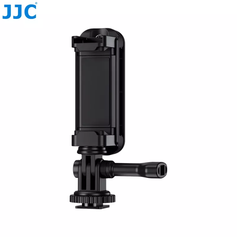 JJC SPC-S25 Soporte para trípode de 360° para smartphone, SSD y GoPro con rosca de 1/4 de pulgada y base Arca-Swiss