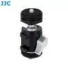 JJC BH-SM1 rótula de bola mini 3D de aleación de aluminio con 3 zapatas en frío, tornillo de 1/4