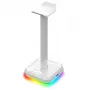 Redragon Scepter PRO HA300-W soporte para auriculares gaming con iluminación RGB, blanco