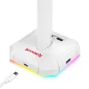 Redragon Scepter PRO HA300-W soporte para auriculares gaming con iluminación RGB, blanco