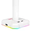 Redragon Scepter PRO HA300-W soporte para auriculares gaming con iluminación RGB, blanco