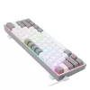 Redragon K617 Fizz RGB blanco/gris teclado gaming mecánico 60% con switches rojos hot-swappable