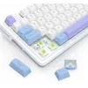 Redragon Ucal Max K673WBP-RGB-MAX Teclado mecánico tri-modo 75% 82 teclas hot-swappable gasket mount teclas PBT RGB blanco/negro/morado