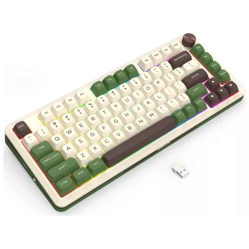 Redragon K681CGC-RGB-PRO Cyrus Teclado mecánico 65% tri-modo, hot-swappable, switches rojos, RGB, negro
