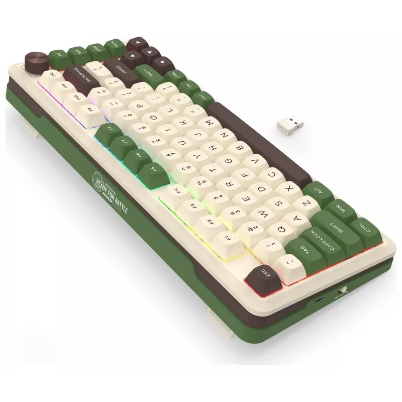 Redragon K681CGC-RGB-PRO Cyrus Teclado mecánico 65% tri-modo, hot-swappable, switches rojos, RGB, negro