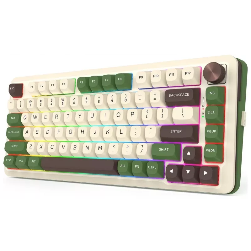 Redragon K681CGC-RGB-PRO Cyrus Teclado mecánico 65% tri-modo, hot-swappable, switches rojos, RGB, negro