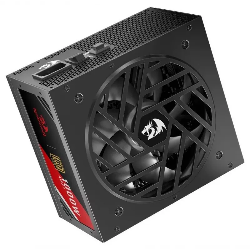 Redragon Master GC-MS03 Fuente de alimentación 1000W, 80 PLUS Standard, ATX, no modular, ventilador 120mm, negro
