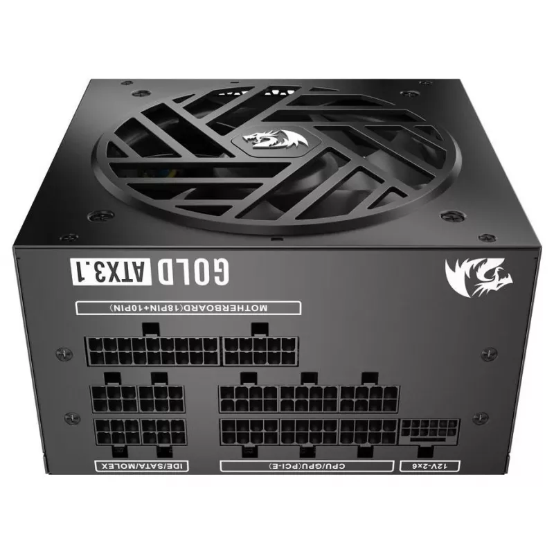 Redragon Master GC-MS03 Fuente de alimentación 1000W, 80 PLUS Standard, ATX, no modular, ventilador 120mm, negro