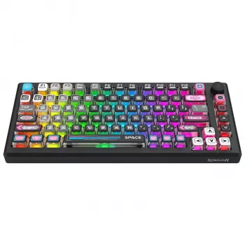 Redragon K732MC-RGB-PRO Uranus Pro 82 Teclado mecánico 75%, hot-swappable, RGB, USB-C, negro