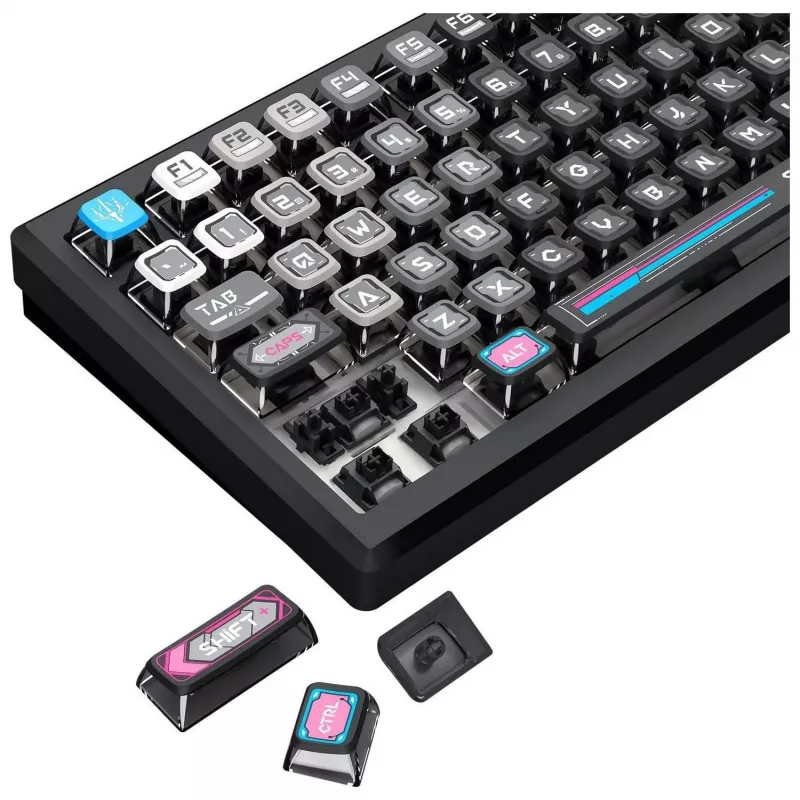 Redragon K732MC-RGB-PRO Uranus Pro 82 Teclado mecánico 75%, hot-swappable, RGB, USB-C, negro
