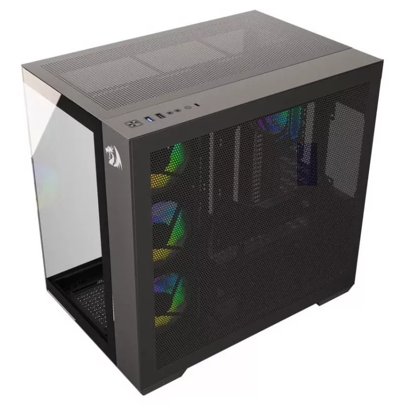 Redragon EVO ARGB GC-623-PRO Caja gaming semitorre, negra
