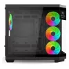 Redragon Vision ARGB GC-625-PRO Caja gaming semitorre, negra, cristal templado, 4 ventiladores ARGB de 120mm