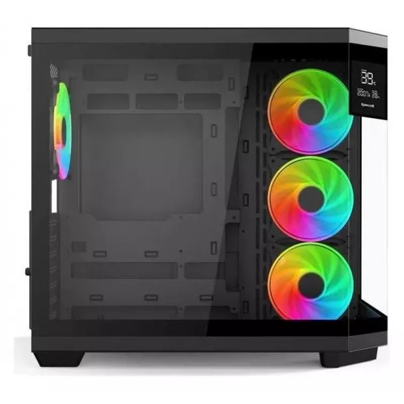 Redragon Vision ARGB GC-625-PRO Caja gaming semitorre, negra, cristal templado, 4 ventiladores ARGB de 120mm