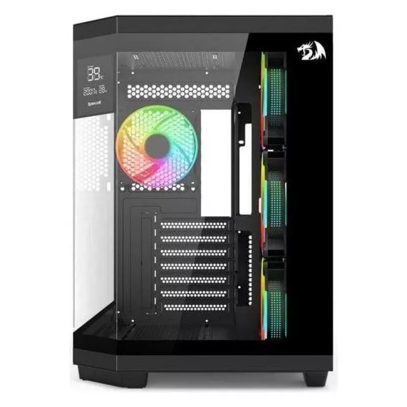 Redragon Vision ARGB GC-625-PRO Caja gaming semitorre, negra, cristal templado, 4 ventiladores ARGB de 120mm