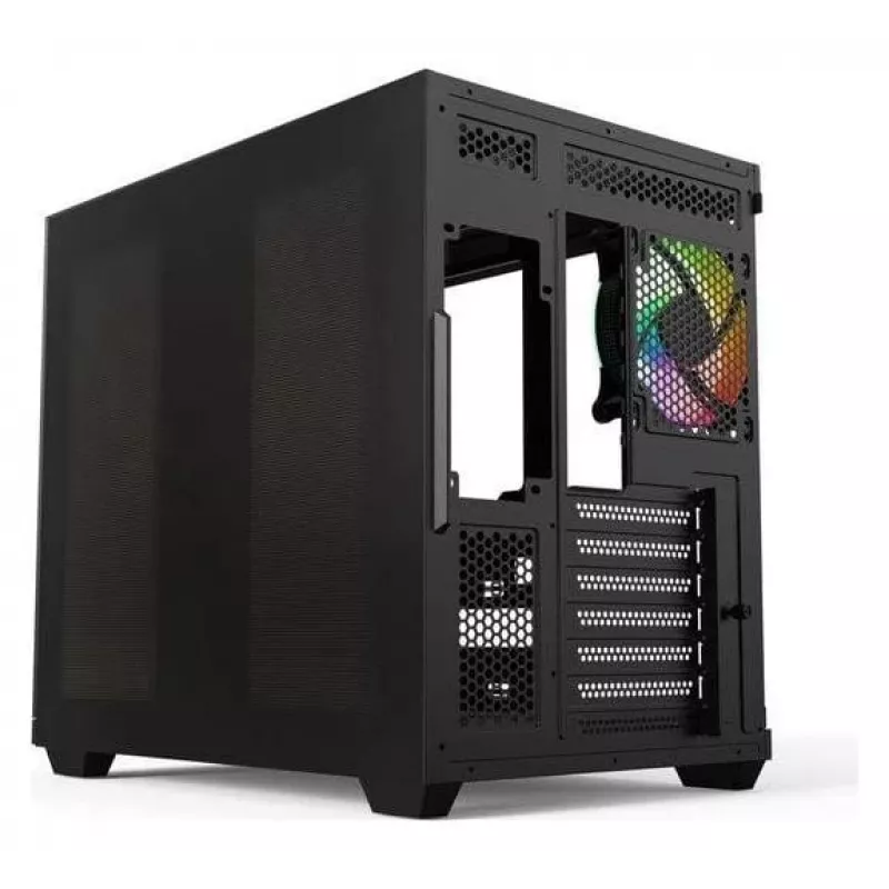 Redragon Vision ARGB GC-625-PRO Caja gaming semitorre, negra, cristal templado, 4 ventiladores ARGB de 120mm