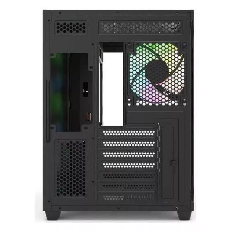 Redragon Vision ARGB GC-625-PRO Caja gaming semitorre, negra, cristal templado, 4 ventiladores ARGB de 120mm
