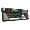 Redragon ARLOKKS QMK K742 Teclado mecánico 75% tri-modo, hot-swappable, gasket mount, RGB, negro
