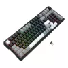 Redragon ARLOKKS QMK K742 Teclado mecánico 75% tri-modo, hot-swappable, gasket mount, RGB, negro