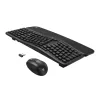 Redragon BS-7162 MAX Combo de teclado y ratón vertical inalámbricos, 2,4 GHz, negro
