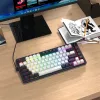 Redragon Ucal Magnetic K673WB-RGB-M Teclado mecánico gaming 75% tri-modo, blanco/negro